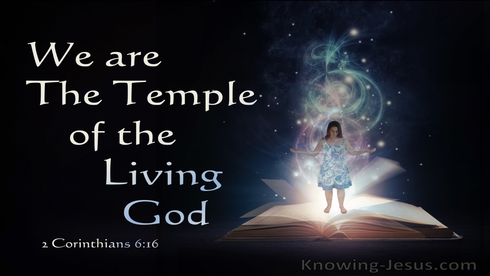 2 Corinthians 6:16 We Are The Temple Of The Living God (black)